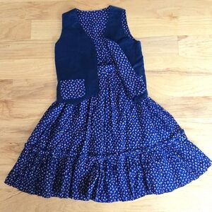 Vintage Skirt & Vest Set Prairie Western Pioneer Style Jessica McClintock